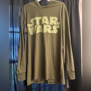 Star Wars men’s small long sleeve, hooded T-shirt, return of the Jedi